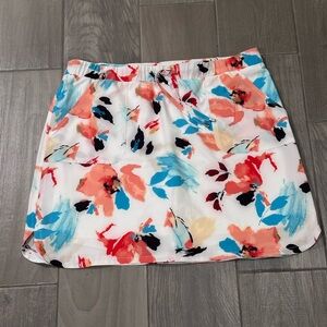Chico’s Floral Print Women's Skirt with shorts attached Size 12